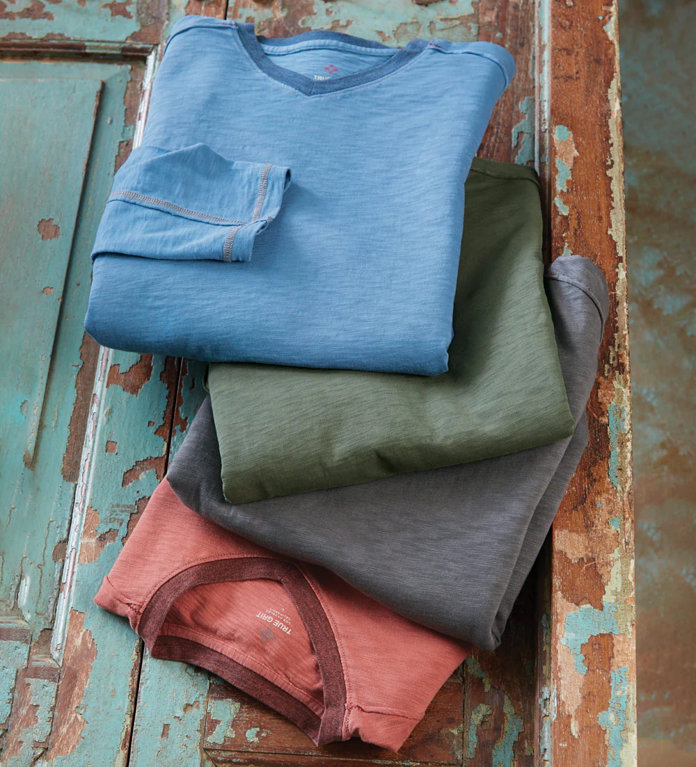 True Grit Venice Slub-Knit V-Neck - Image 3