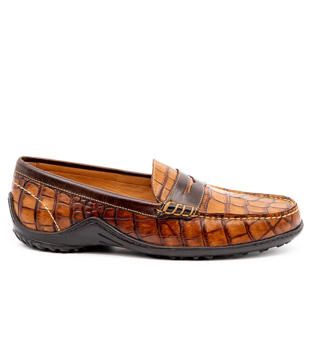 Martin Dingman Bill Alligator-Grain Loafers - Image 3