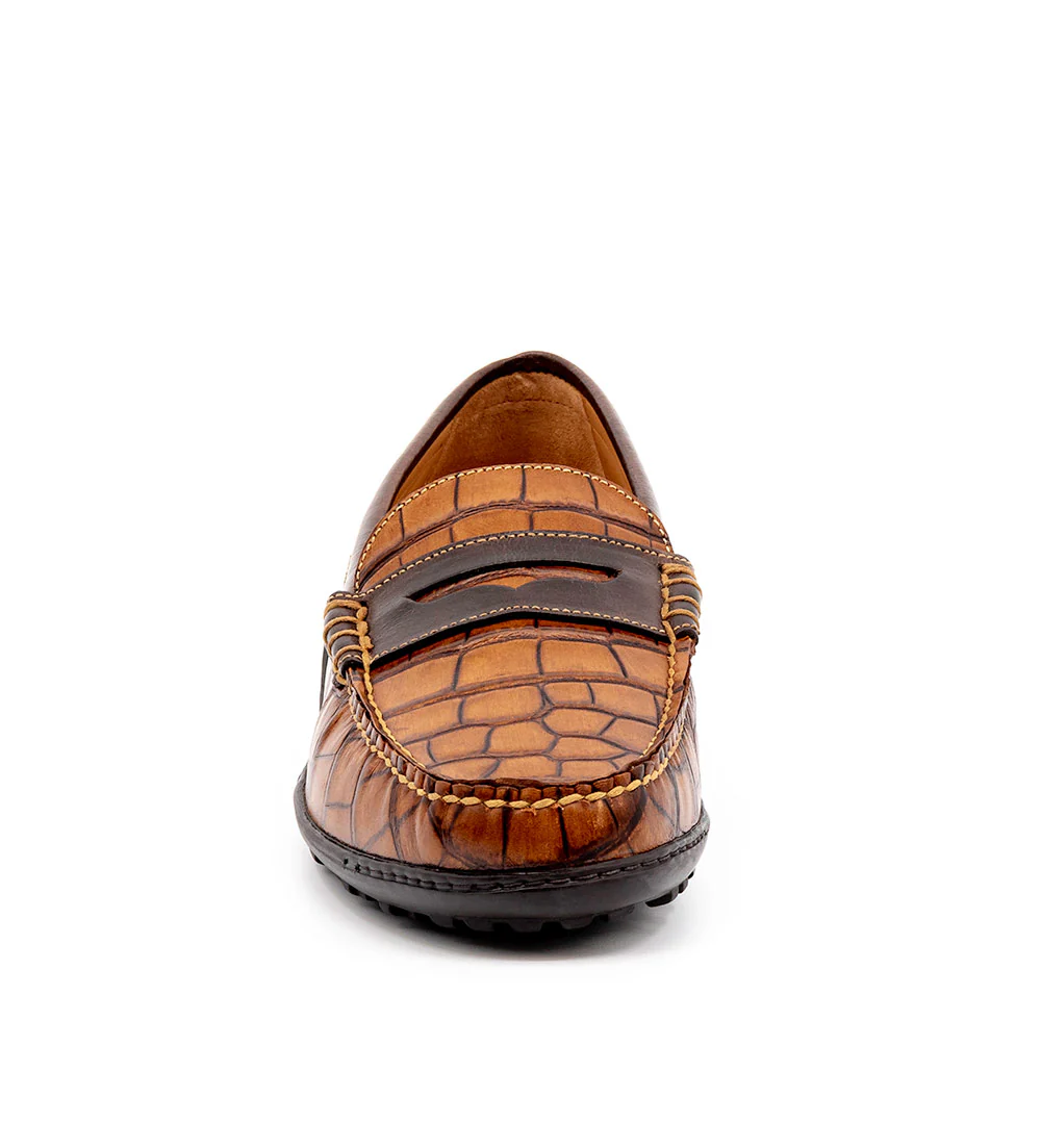 Martin Dingman Bill Alligator-Grain Loafers - Image 6