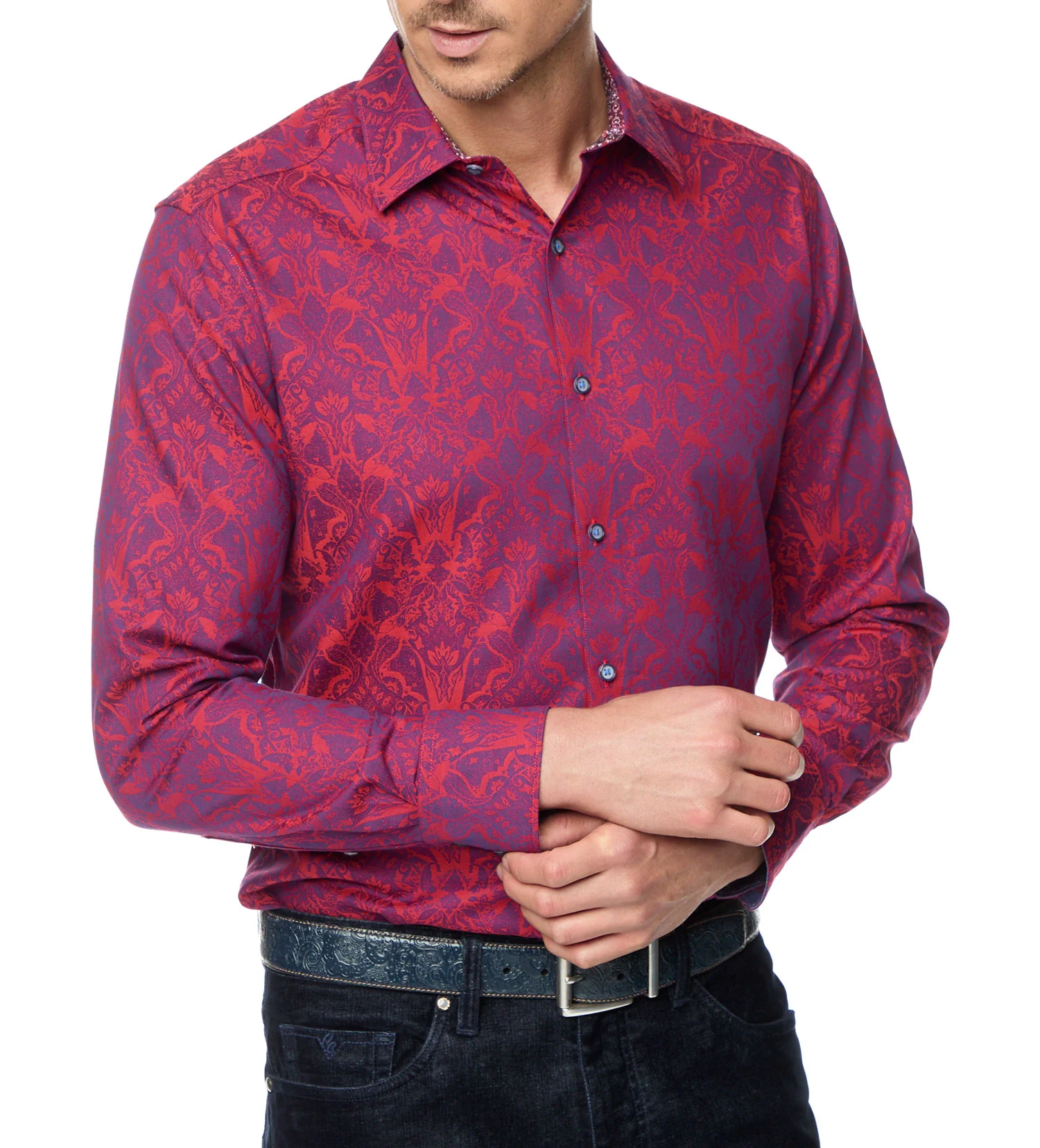 Robert Graham Highland Long Sleeve Jacquard Shirt - Image 13