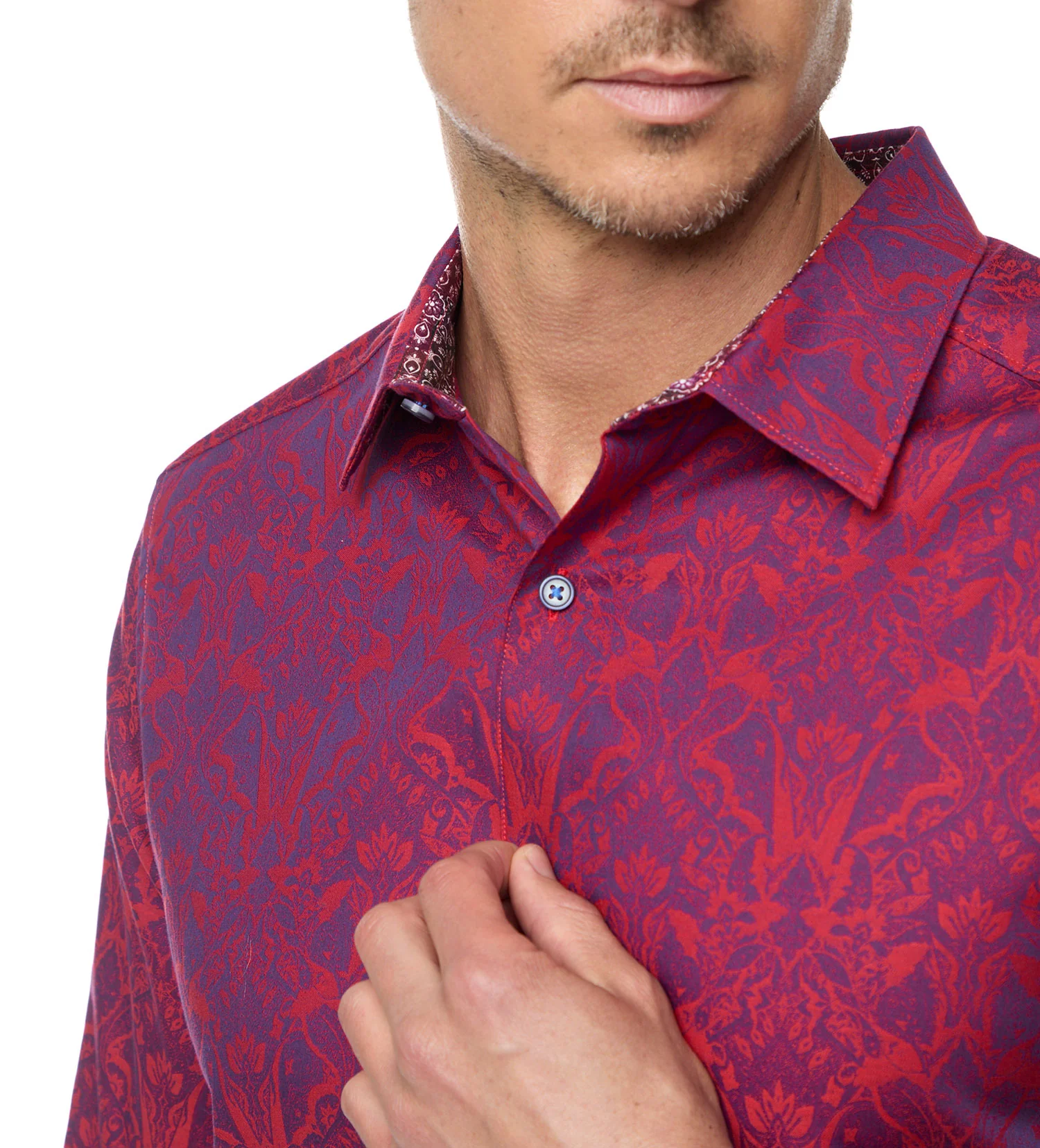 Robert Graham Highland Long Sleeve Jacquard Shirt - Image 16