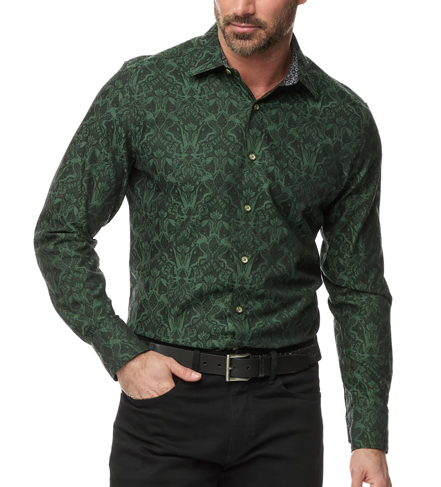 Robert Graham Highland Long Sleeve Jacquard Shirt - Image 7