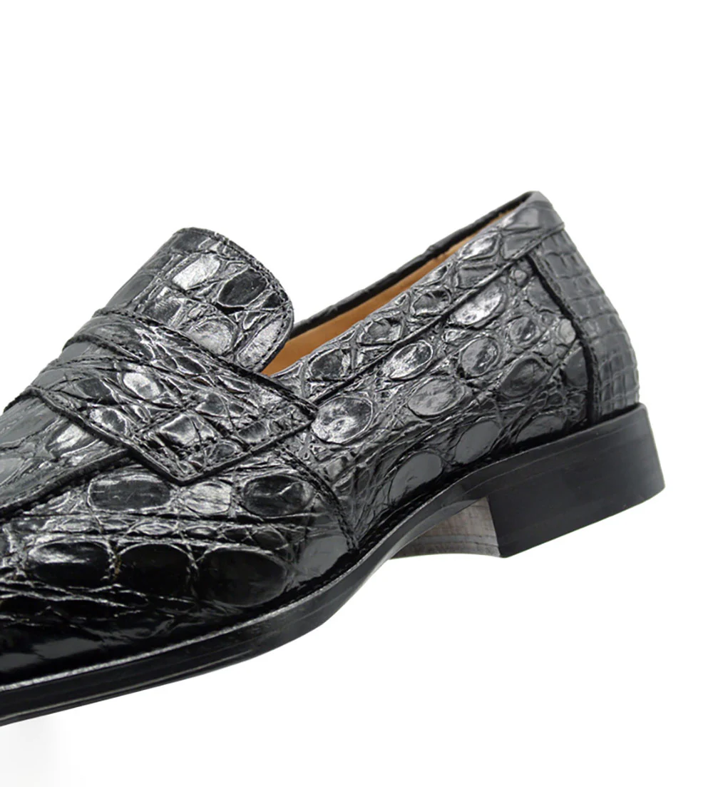 Zelli Roma Genuine Crocodile Slip-On Loafer - Image 13