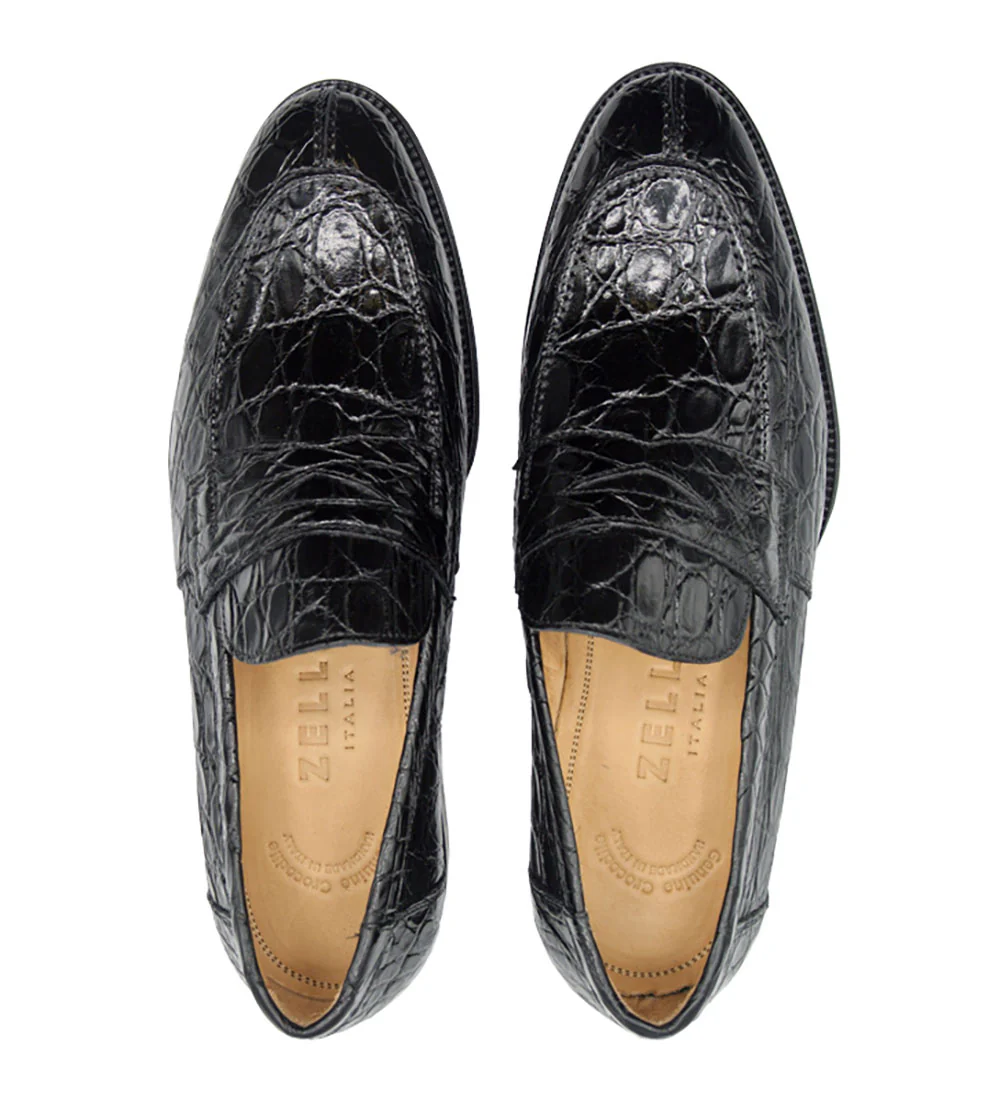 Zelli Roma Genuine Crocodile Slip-On Loafer - Image 15