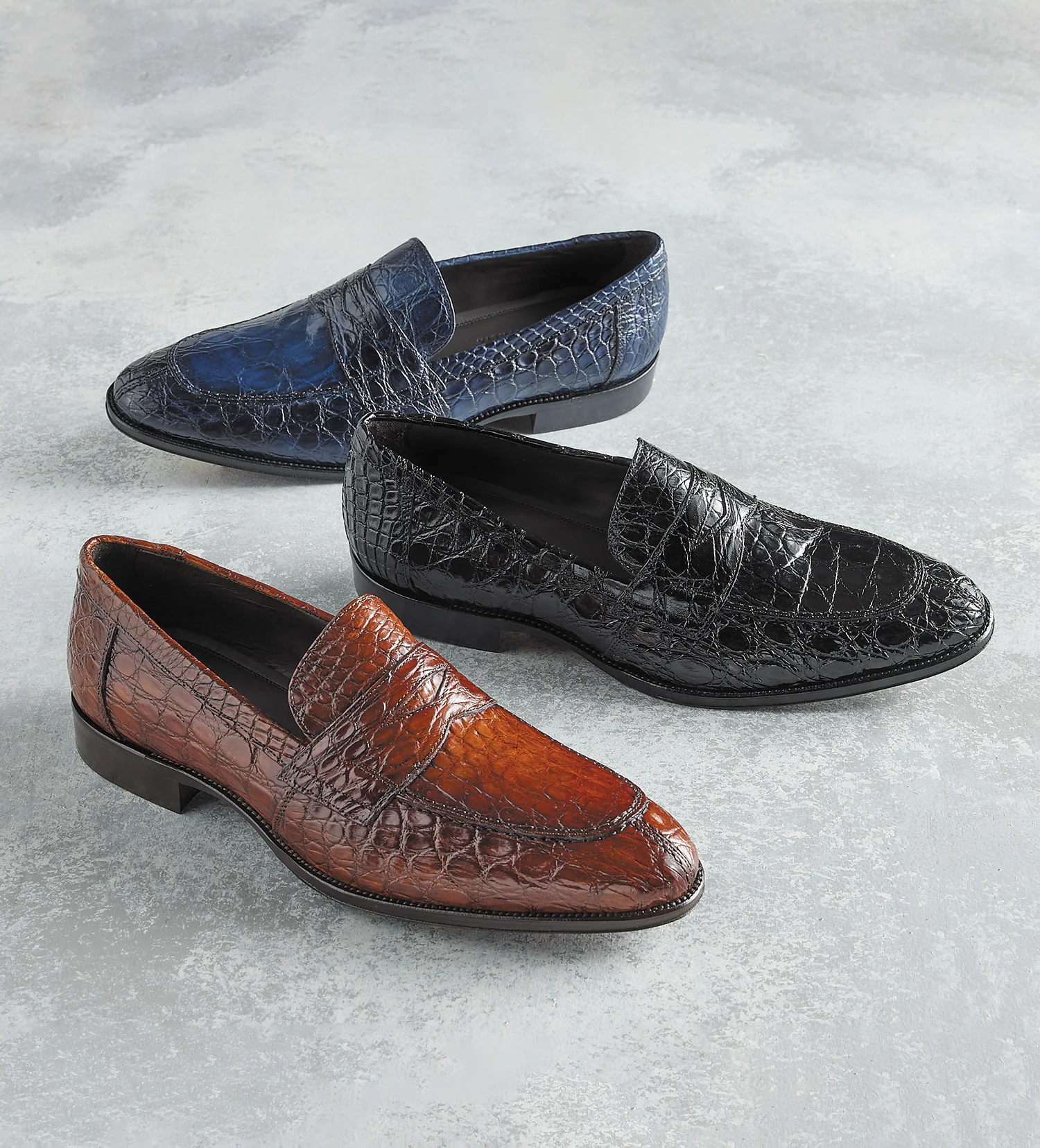 Zelli Roma Genuine Crocodile Slip-On Loafer - Image 17