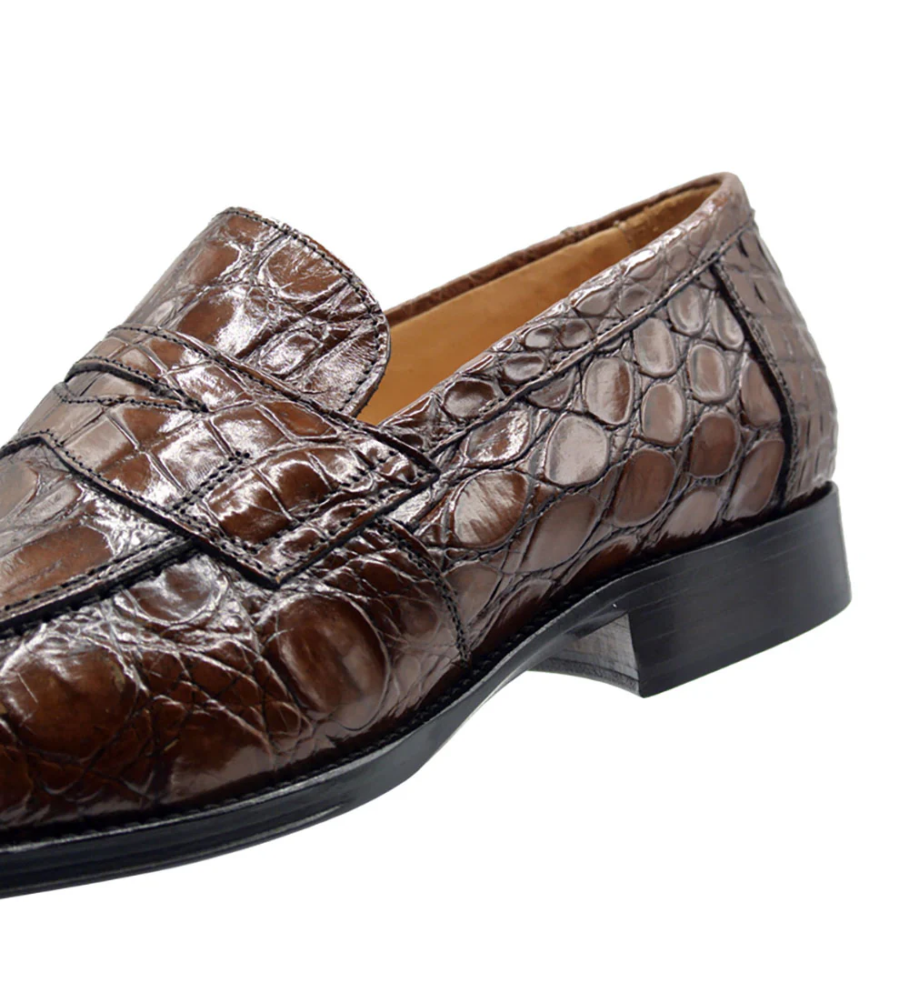 Zelli Roma Genuine Crocodile Slip-On Loafer - Image 3