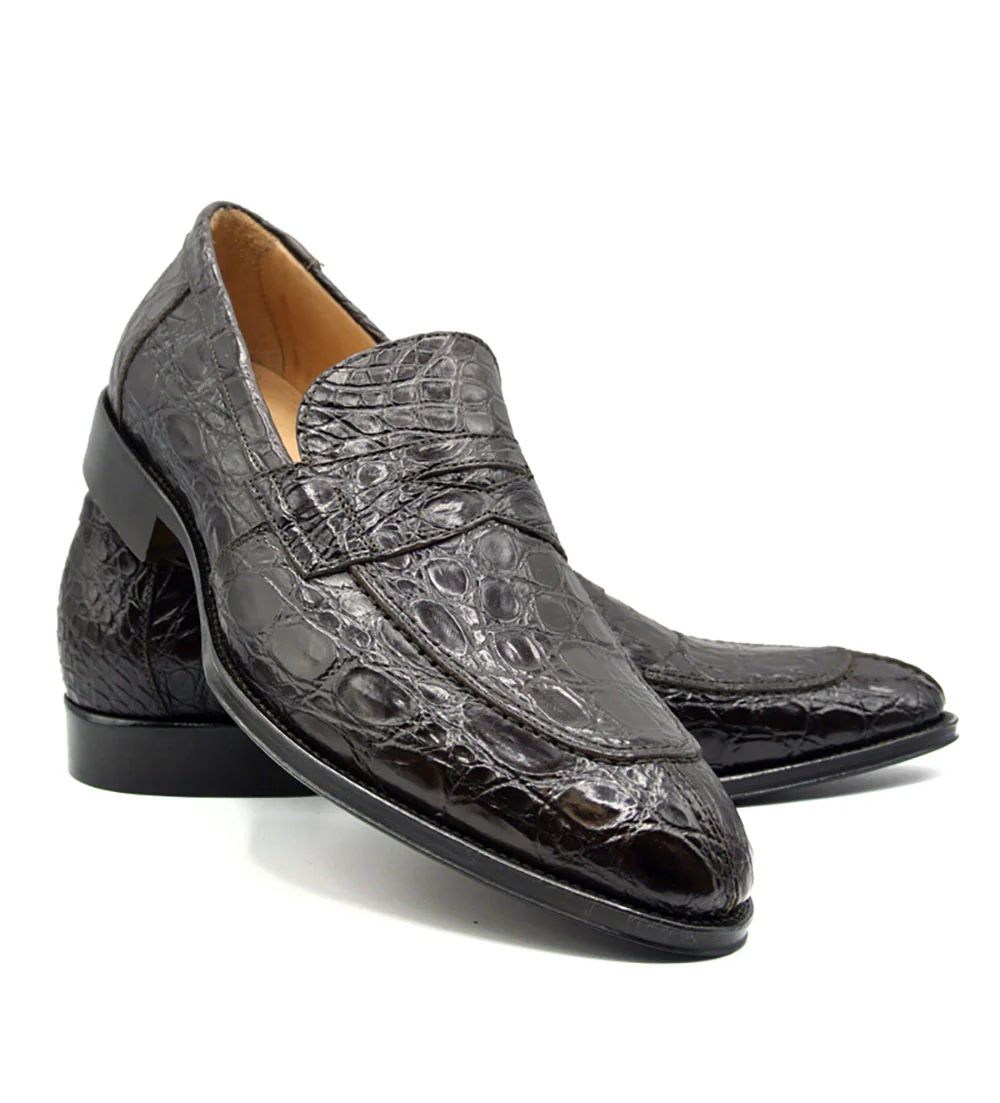 Zelli Roma Genuine Crocodile Slip-On Loafer - Image 6