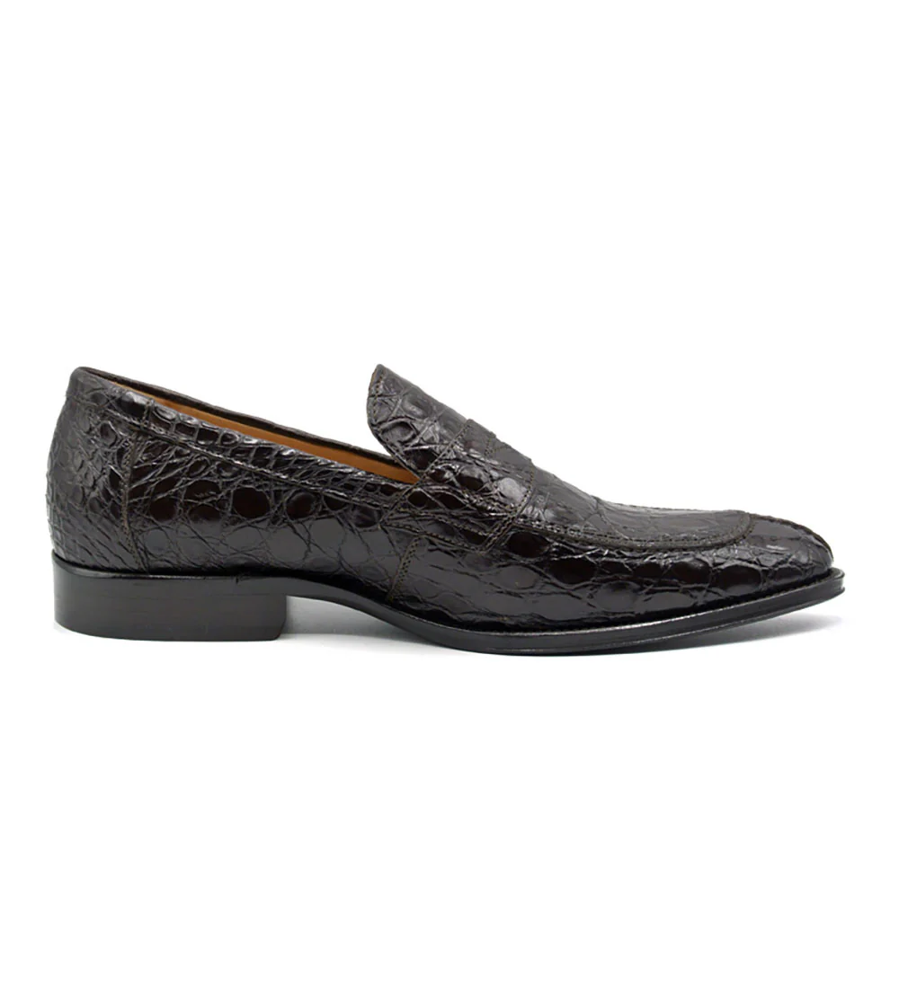 Zelli Roma Genuine Crocodile Slip-On Loafer - Image 7