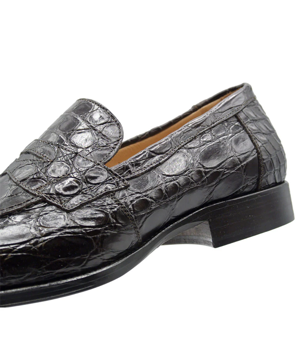 Zelli Roma Genuine Crocodile Slip-On Loafer - Image 8