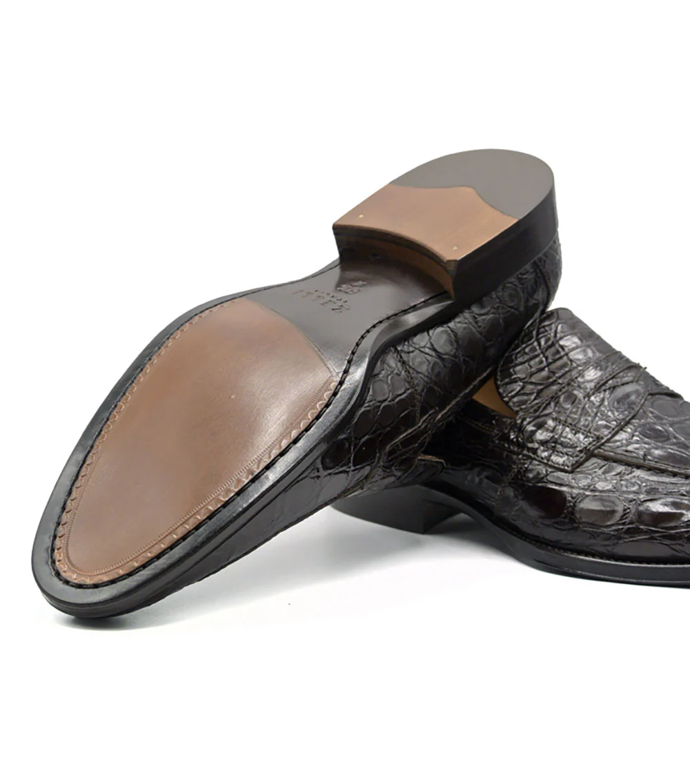 Zelli Roma Genuine Crocodile Slip-On Loafer - Image 9