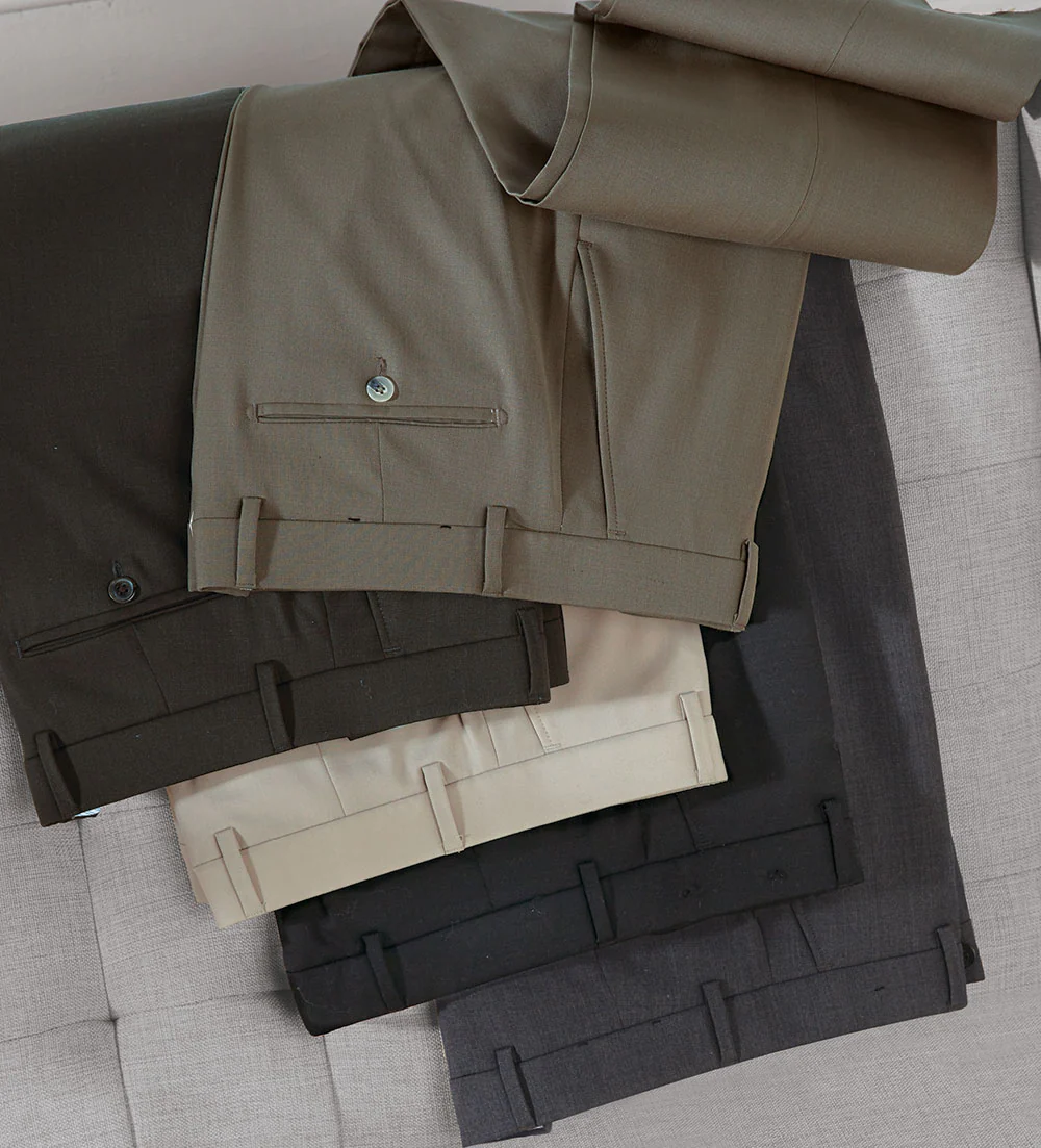 Patrick James Gabardine Double-Pleat Slacks - Image 3