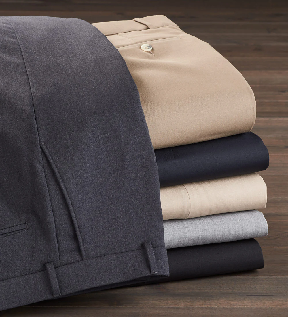 Patrick James Gabardine Flat-Front Slacks - Image 4