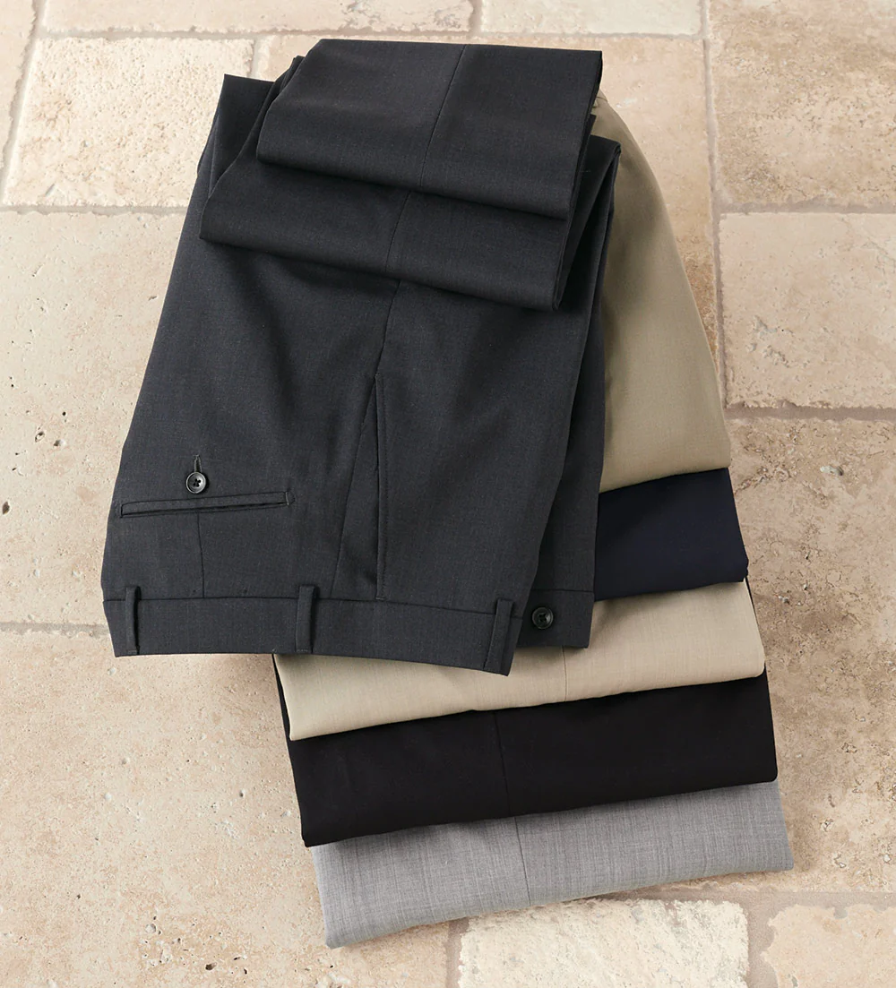 Patrick James Gabardine Flat-Front Slacks - Image 6
