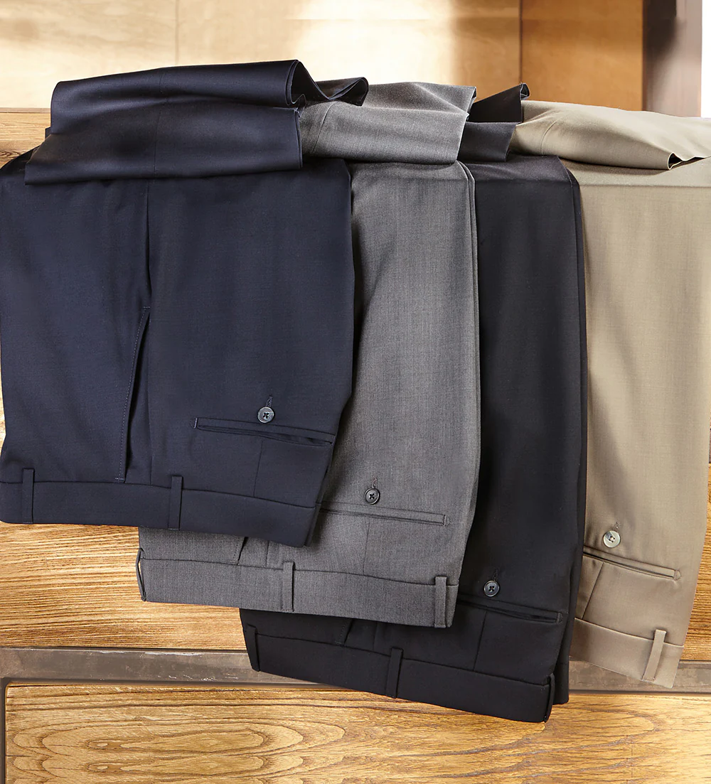 Patrick James Gabardine Flat-Front Slacks - Image 8